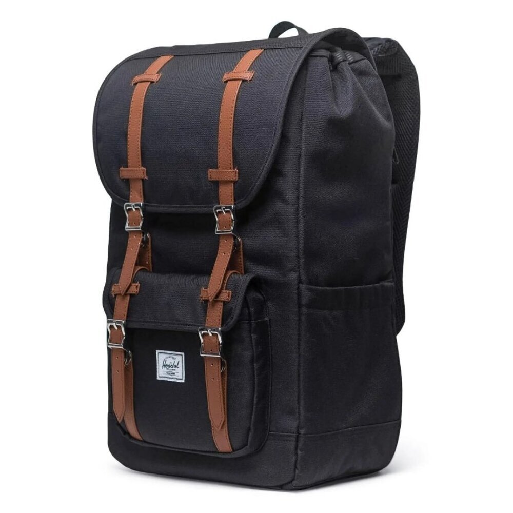 NWT Herschel Little America Backpack Black 30L standard travel unisex - Picture 2 of 4